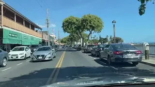 Last Drive Down Front Street Lahaina - June 7 2023 Before the Devastating Maui Fires