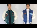 ZARA Varsity jacket Blue and Green Bomber Jacket zara
