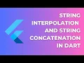 String Interpolation and String concatenation in Dart Flutter Tutorial for Beginners