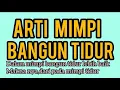 Arti mimpi bangun tidur