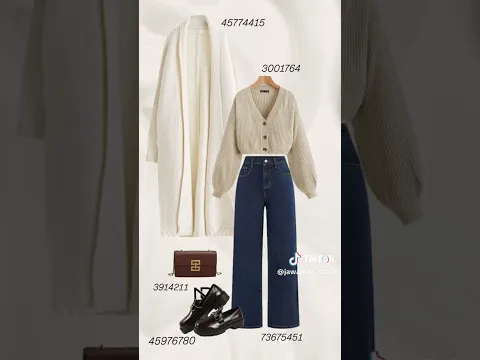 تنسيقات ملابس شتوية #ملابس#شي_ان#بنات#محجبات#ملابس#outfit