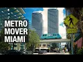 Riding the FREE Metromover in Miami Brickell to Downtown Views