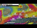 Snow totals as of 8 a m Thursday