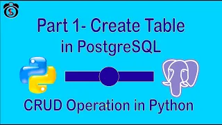 Part 1 Python PostgreSQL CRUD Tutorial Create Read Update Delete