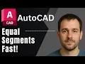 AutoCAD How to Divide a Line into Equal Segments Step-by-Step Guide