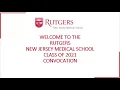 NJMS Convocation Ceremony 2021