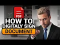 How To Digitally Sign a PDF Document 100 WORKS NO Yapping To The Point FAST EASY