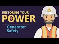 STORM SEASON - Generator safety in the event of a power outage