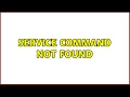 service command not found