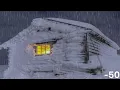 Download Lagu Extreme winter snow storm -50F Worst Snow Storm I've Seen - Trapped at my Off Grid Cabin