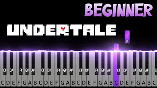Fallen Down - Undertale BEGINNER Piano Tutorial