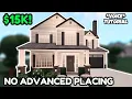 NO ADVANCED PLACING 15k Bloxburg House Build 2 Story Tutorial VOICE