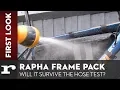 Will the Rapha frame pack survive the hose test