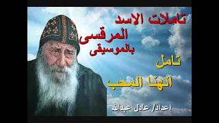 تامل الهنا المحب لمثلث الرحمات البابا شنودة الثالث بالموسيقى اعداد عادل عبدالله 