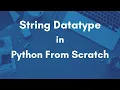 Python Bootcamp Tutorial - 6 String Datatype Part