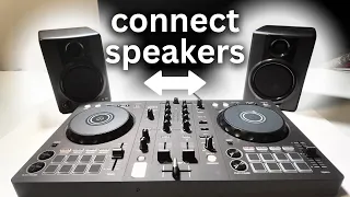 كيفية توصيل جهاز Pioneer DDJ FLX4 بمكبرات الصوت دليل DJ للمبتدئين 