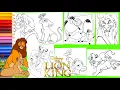 Coloring Disney The Lion King COMPILATION - Coloring Pages with cute Animation