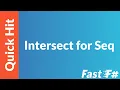 Fast F Intersect of Seq using Seq Computation Expression