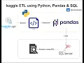 Kaggle ETL using Python Pandas SQL