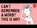 This is what happens in your brain when you can’t recall a word - Cella Wright