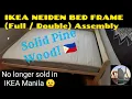 Paano mag assemble ng IKEA NEIDEN Bed Frame - Full Double Pinaka mura Tagalog with English caption