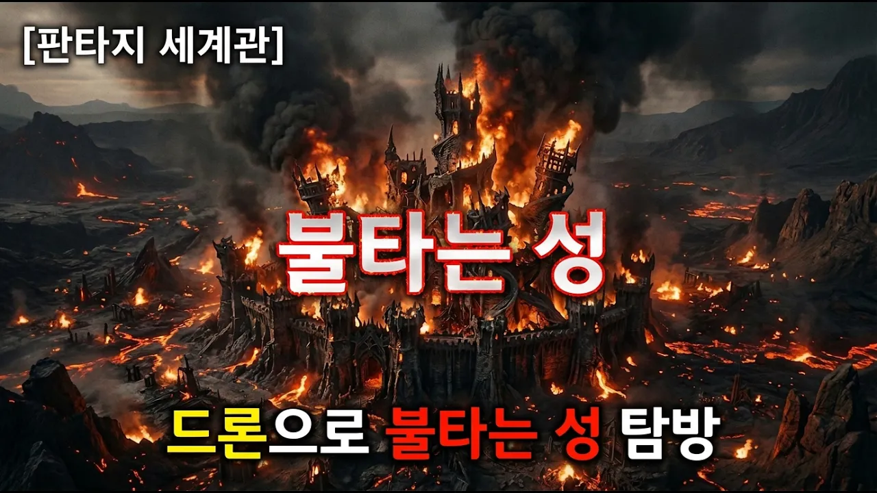 드론으로 불타는 성을 촬영 한다면?!
