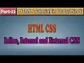 HTML Tutorial Urdu-Hindi Part-11 HTML CSS