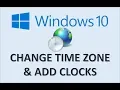 Windows 10 - Change Time Zone
