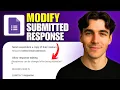 How to Edit a Form After Submitting in Google Forms Tutorial 2026