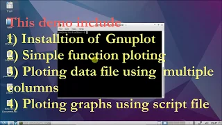 gnuplot Installation and graph plotting tutorial on Linux Ubuntu