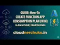 How to create a Function App Consumption Windows in Azure Portal