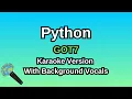 Python By GOT7 Karaoke Version With Backing Vocals