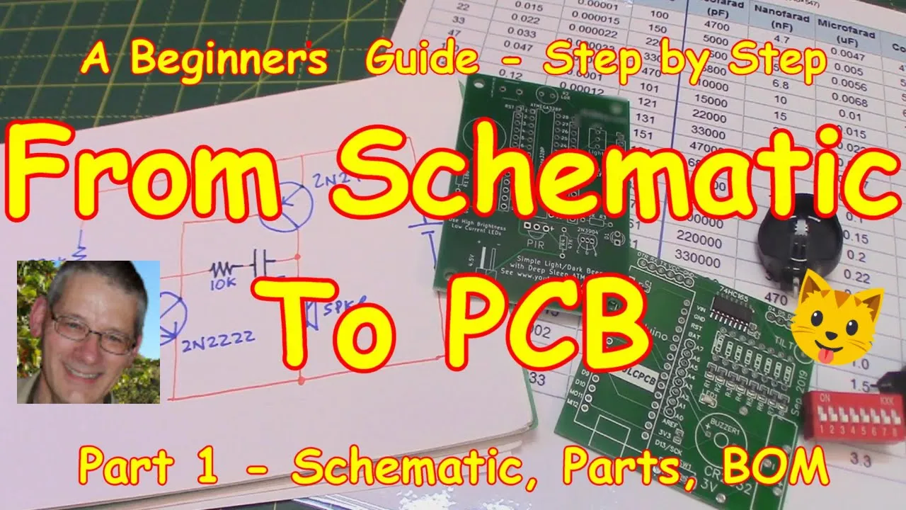 #164 From Circuit Diagram to PCB - Part 1: Schematic, Parts, BOM 👍 EasyEDA tutorial
