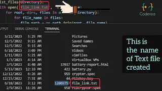 Python listed all windows files and write them into a text file
