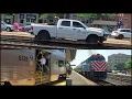 Union Pacific Hi-Rail Meets Inbound UP-W Metra Train On The UP Geneva Subdivision