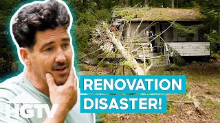 Huge Tree SMASHES Jonathan Knight s Cabin Farmhouse Fixer Camp Revamp