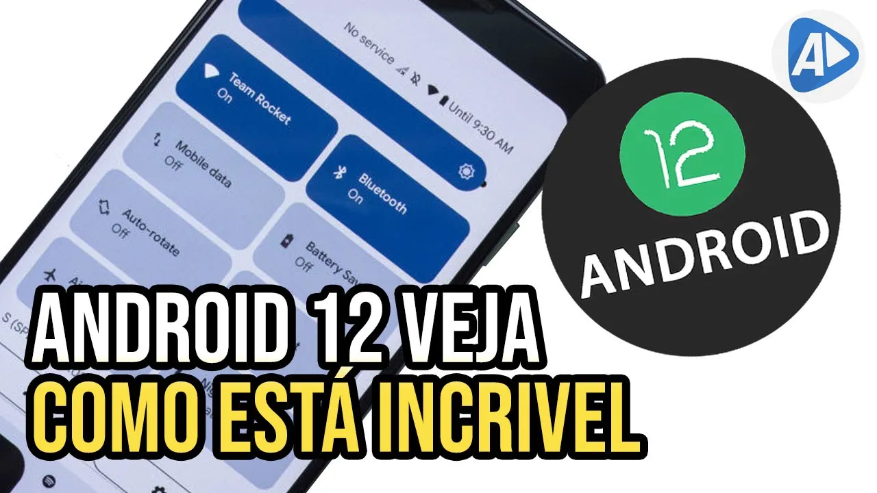 ANDROID 12! VEJA COMO ESTÁ INCRÍVEL o NOVO ANDROID