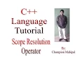 C Programming Language Tutorial 51 Scope Resolution Operator