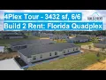 Build 2 Rent Florida Quadplex 4Plex Tour - 3432 sf Build2Rent com