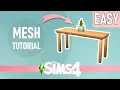 How to Make MESH from SCRATCH in The Sims 4 Easy Simple CC Tutorial for Beginners BLENDER