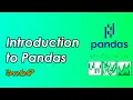 Introduction to Pandas Pandas Tutorials Data Science WonkyCode Telugu