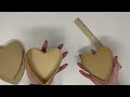Lagu Set of 3- Paper Mache Heart Nested Boxes, Craft Heart Boxes, Craft Boxes, Valentine Box, Heart Box