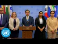 Download Lagu Republic of Korea on Climate, Peace \u0026 Security - Joint Security Council Media Stakeout | UN