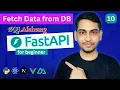 Fetch Data from Async Database SQLAlchemy FastAPI for beginner