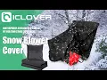 IC ICLOVER Snow Blower Cover Universal fit Two Stage Snow Thrower Cover 420D Outdoor Protection