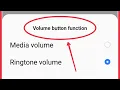 How To Set Media volume Ringtone volume in Volume button function Settings Realme Phones