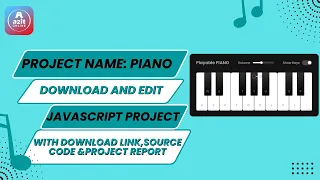 Download JavaScript Piano Project with source code and Project report A2IT Online