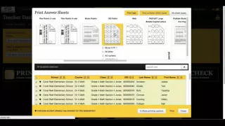 Printing Bubble Sheets
