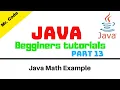 Java Math Example using NetBeans IDE Java Begginers Tutorials Part 13