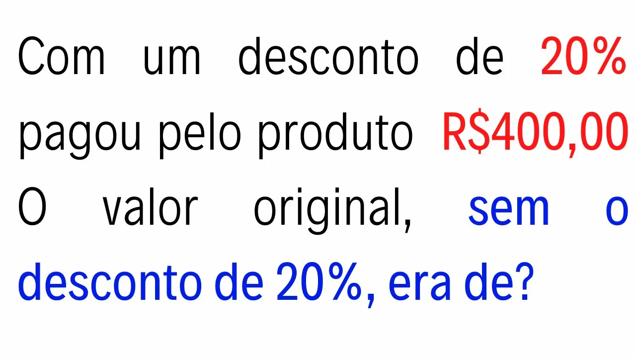 QUESTÃO PORCENTAGEM DE CONCURSO FÁCIL | MATEMÁTICA BÁSICA